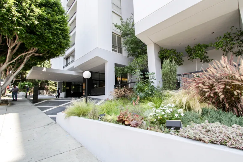 The landscaping around Empire West
