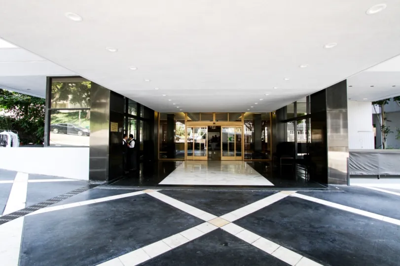 The entrance into Empire West in West Hollywood