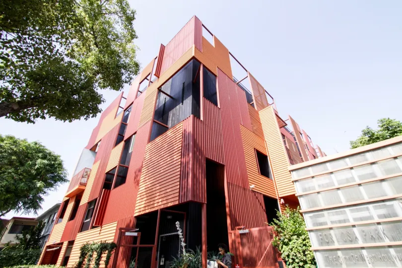 The unique design of Formosa 1140 in West Hollywood
