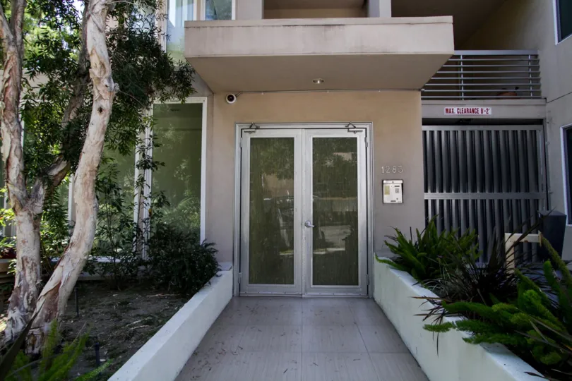 The doors into Fountain Villas VIII