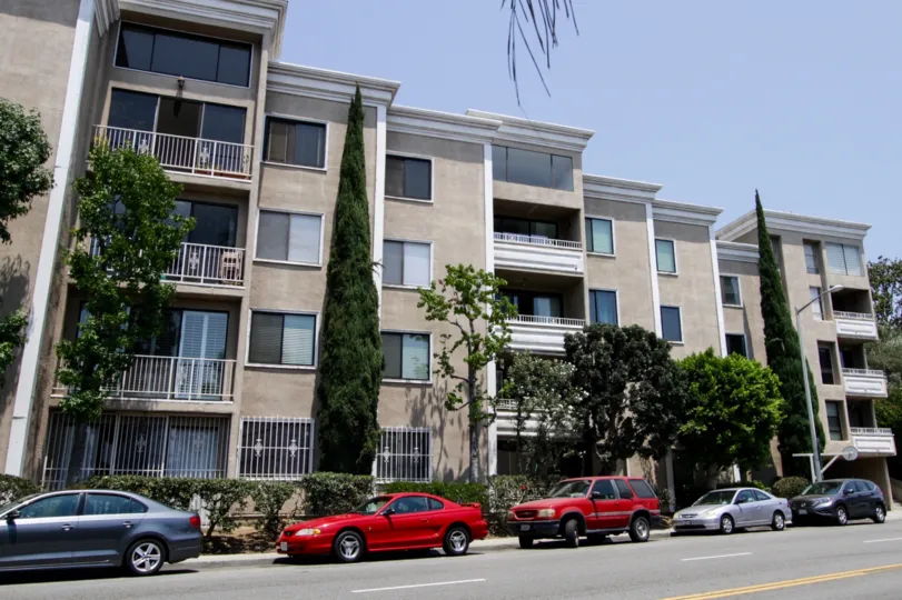 The balconies seen at Fountainview in West Hollywood