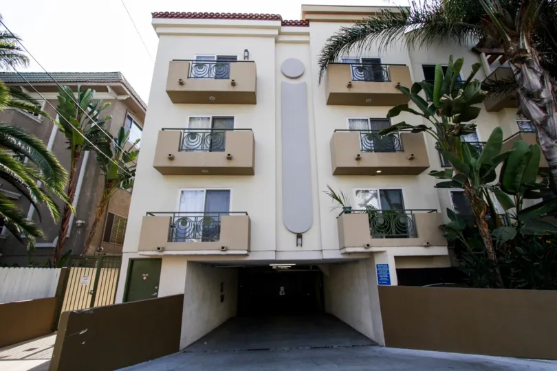 The parking for Fuller Condominiums
