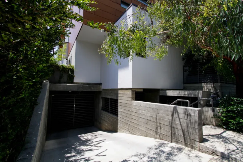 The parking for Hacienda Lofts