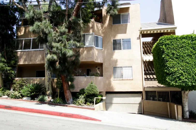 The sidewalk in front of the Hammond Terrace in West Hollywood
