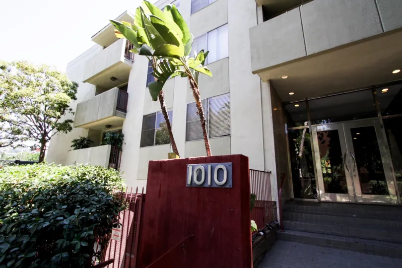 The address for Hampton Court in West Hollywood