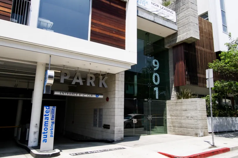 The address into Hancock Lofts in West Hollywood