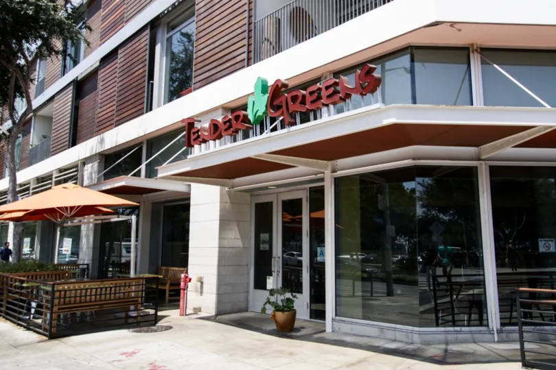 The stores around the Hancock Lofts in West Hollywood