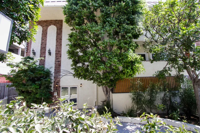 The walkway up to Hilltop House  in West Hollywood
