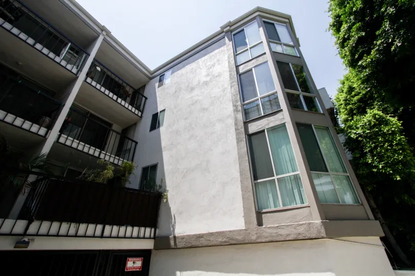 The balconies of Holloway Terrace in West Hollywood