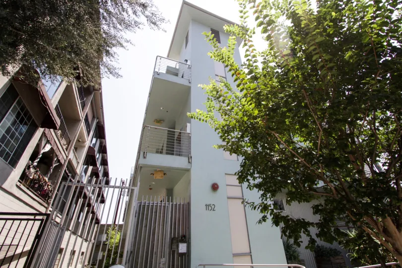 The building at La Cienega Lofts