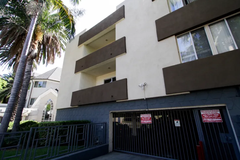 The parking for Laurel Condos