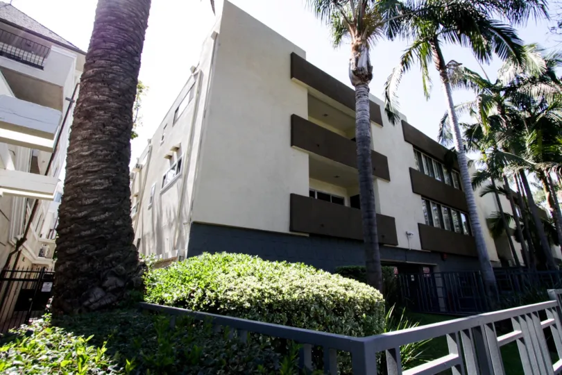 The balconies at Laurel Condos in West Hollywood