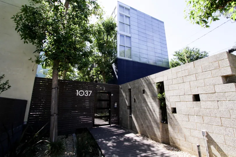 The address of Laurel Court Lofts in West Hollywood
