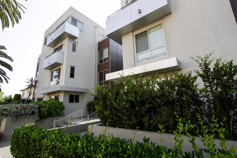 The landscaping around Legendary Place in West Hollywood