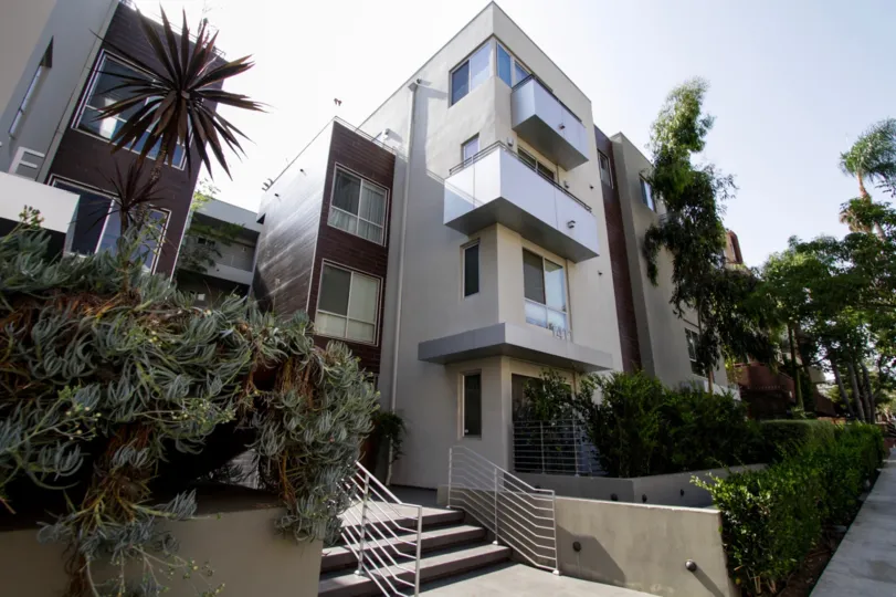 The balconies seen at Legendary Place in West Hollywood