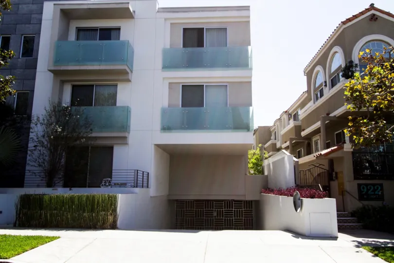 The parking at Luminaire in West Hollywood