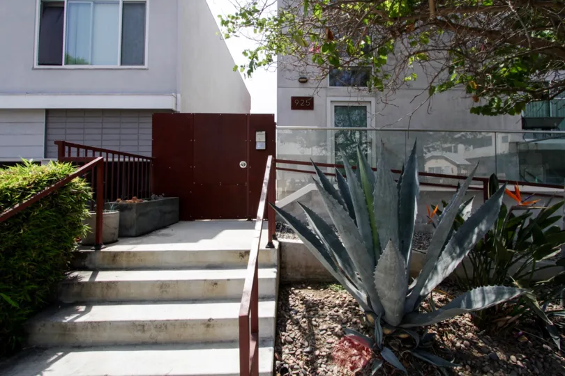 The stairs leading up to Lux 925 in West Hollywood