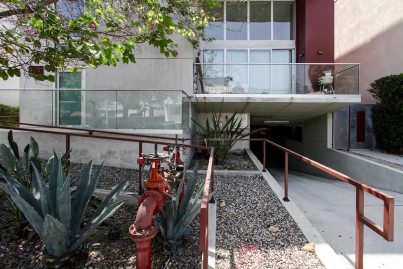The walkway up to Lux 925 in West Hollywood