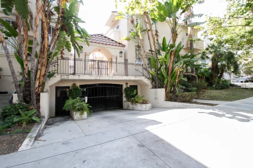 The parking for Martel Townhomes