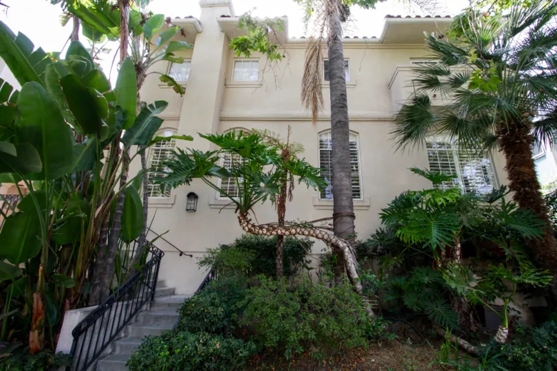 The greenery seen around Martel Townhomes