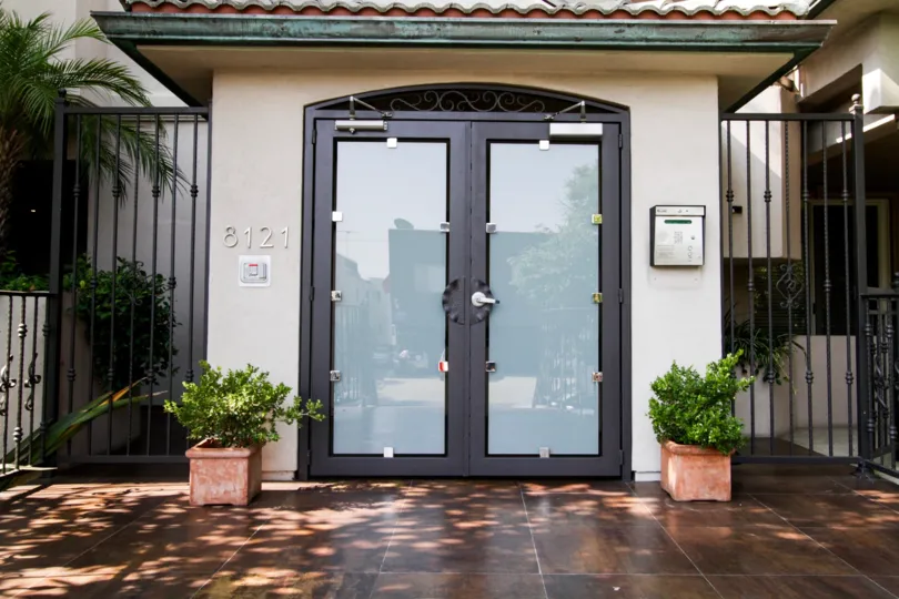 The doors into the Norton Villas