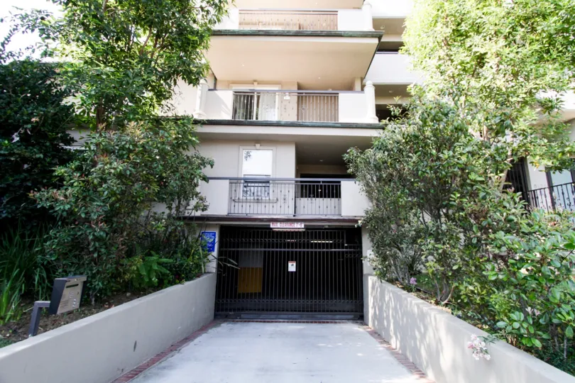 The parking at Norton Villas in West Hollywood