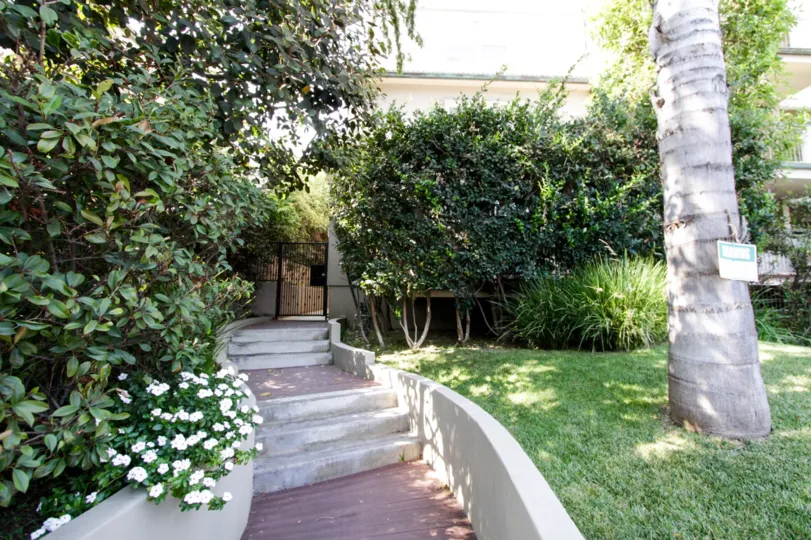 The stairs into Norton Villas