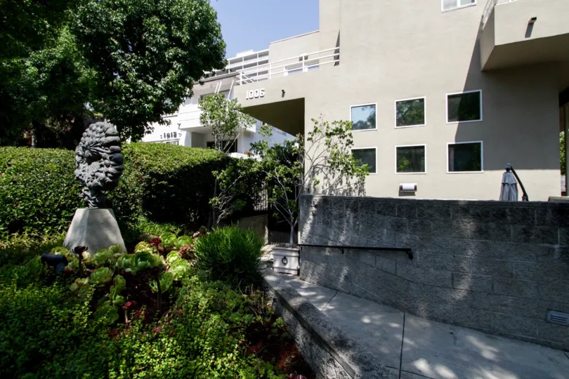 The landscaping seen at Nouveau West Villas