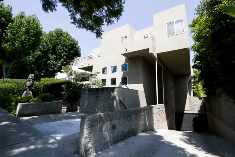 The walkway into Nouveau West Villas