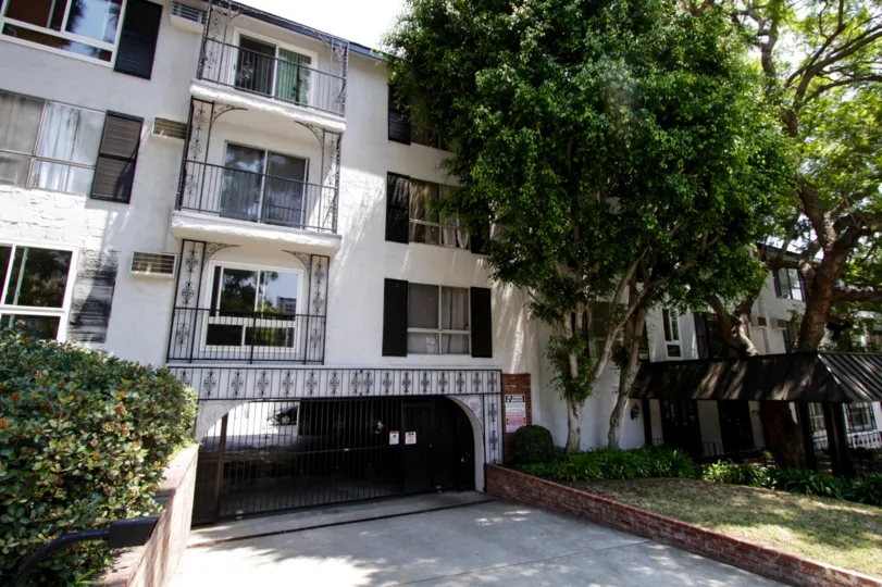 The parking at Olive Manor in West Hollywood