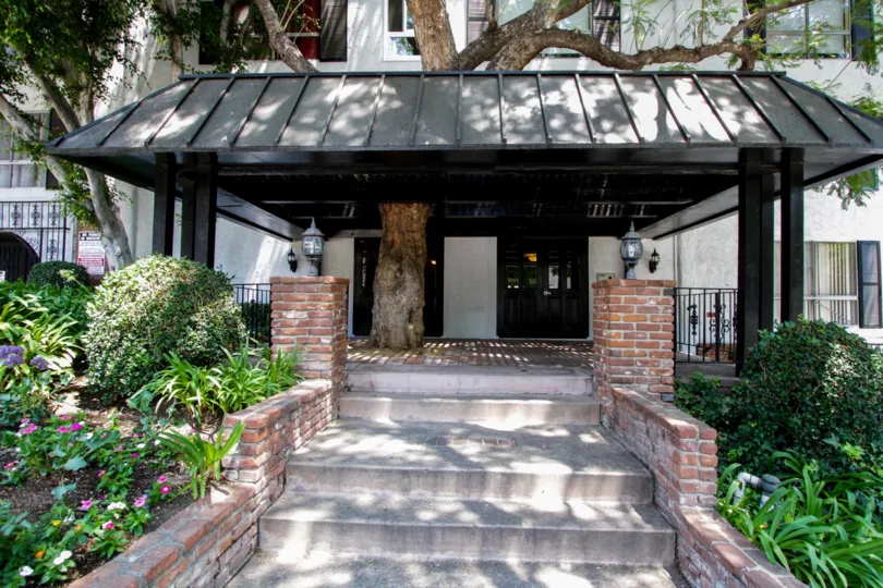 The stairs at Olive Manor in West Hollywood