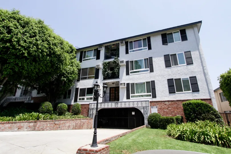 The drive into Olive Manor located in West Hollywood