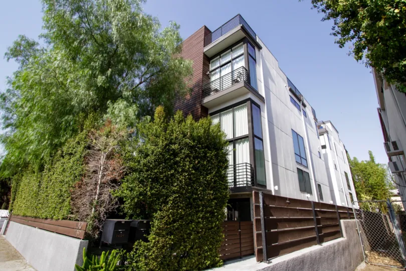 The Sunset Vista Lofts building in West Hollywood
