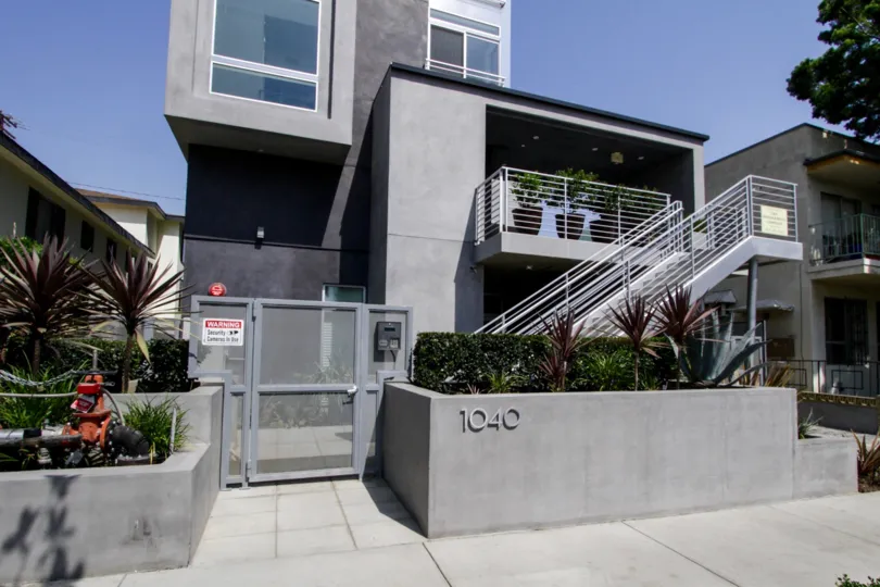 The address written on the entrance of Ten40 North Spaulding