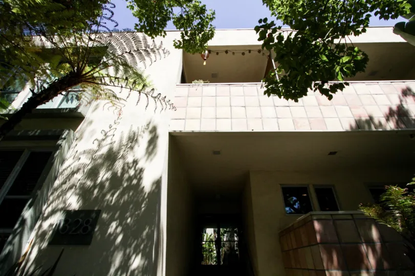 The entryway into The Belvedere in West Hollywood