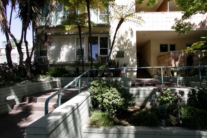 The walkway up to The Belvedere in West Hollywood