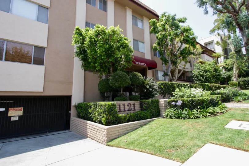 The landscaping around The Bristol in West Hollywood