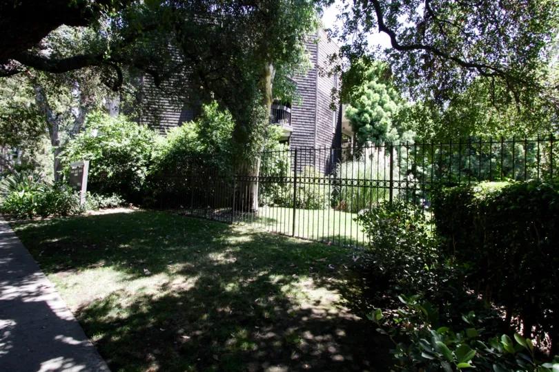 The grounds seen around The Courtyards