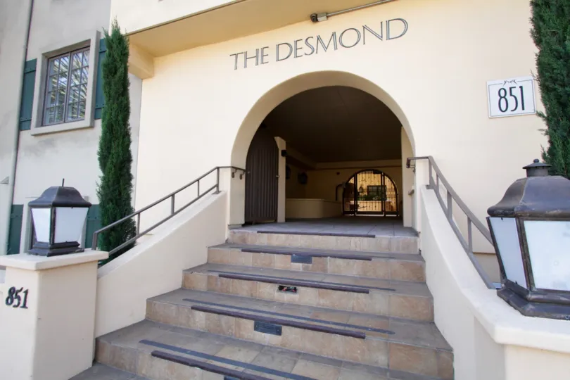 The Desmond name written above the entrance