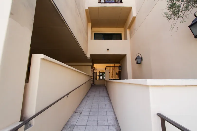 The walkway through The Desmond