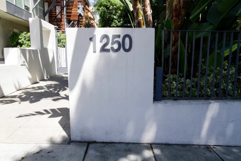 The address of The Harper written at the entrance