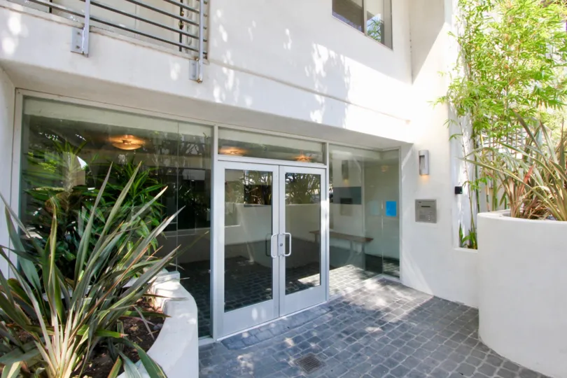 A View of the Front Door of the Larrabee in West Hollywood
