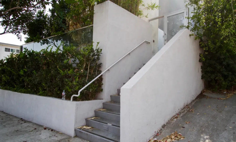 The entrance into the Vista Courtyard in West Hollywood