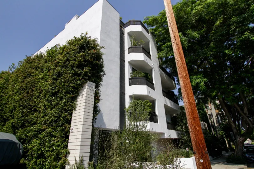 The landscaping at Vista Grande Royale in West Hollywood