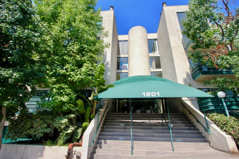 A Street Level view of the Vista Larabee in West Hollywood
