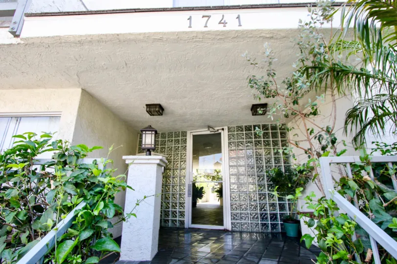 beautiful outside of 1741 Granville with her superb greenery, West La, California