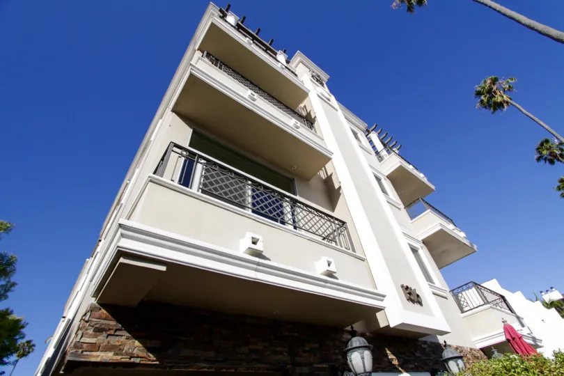 The private balconies for those who reside in Amherst Villas