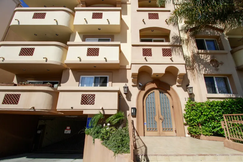 A look at the building known as Armacost Chateau in West LA