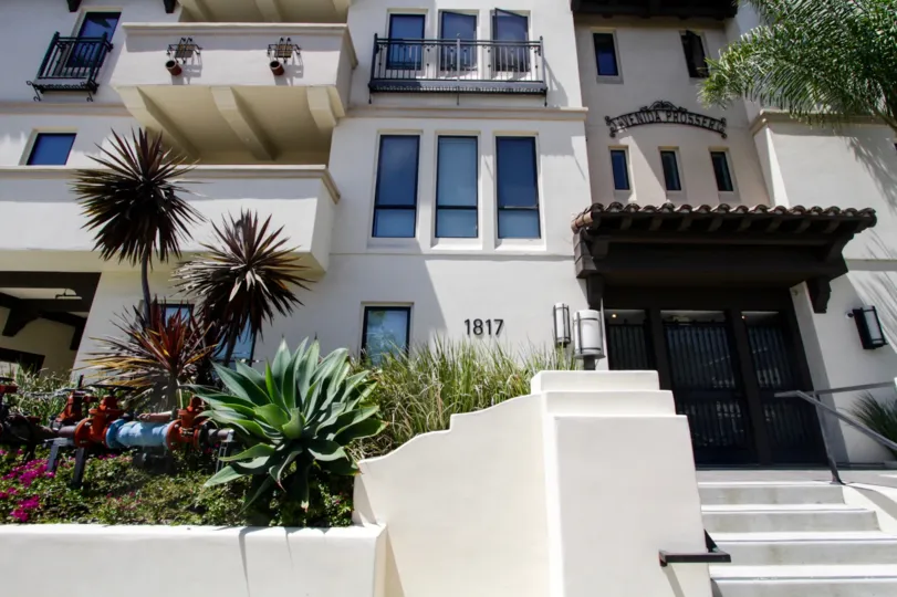 The landscaping seen at Avenida Prosser in West LA