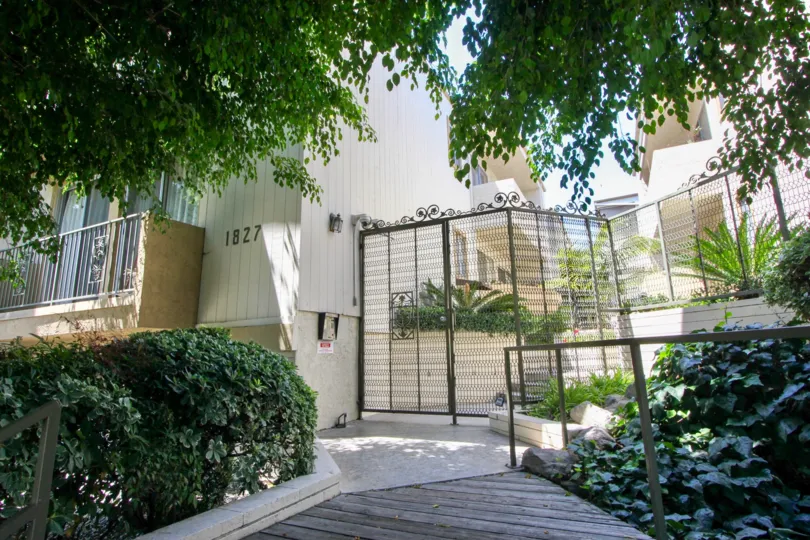 A sunny day in West LA, California featuring the Barrington West Gardens